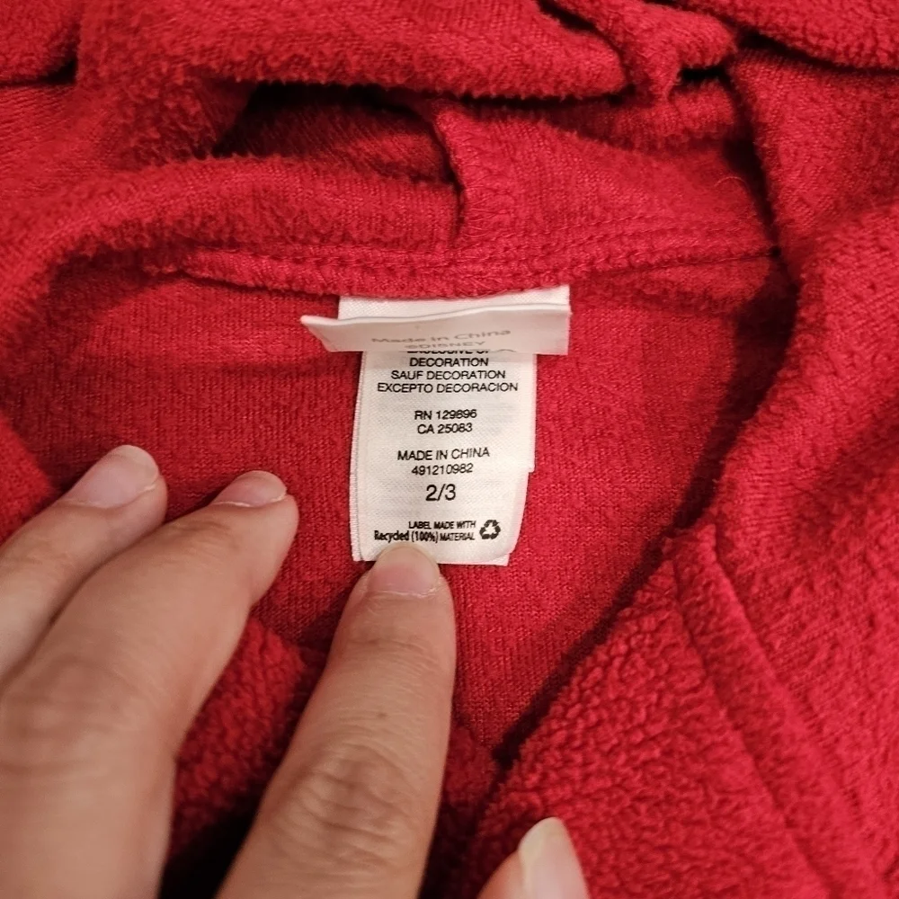 DISNEY Toddler's Holiday Robe